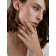 Dragon Design Silver Amber Ring, Ring Size: Adjustable, image , picture 5