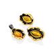 Luminous Amber Flower Pendant, image , picture 5