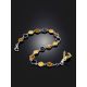 Luminous Amber Link Bracelet The Bee, image , picture 2