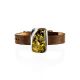 Grunge Style Leather And Amber Bracelet, image 