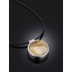 Designer Rubber Band Necklace With Round Amber Pendant The Palazzo, image , picture 2