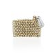 Minimalist Design Metallic Beaded Ring The Link, Ring Size: 8 / 18, image , picture 3