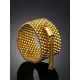 Gold Colored Beaded Ring With Tassel The Link, Ring Size: 8 / 18, image , picture 2