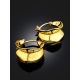 Chunky Gold Plated Silver Loop Earrings The Liquid, image , picture 2