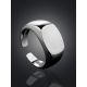 Glossy Silver Signet Ring The ICONIC, Ring Size: Adjustable, image , picture 2
