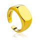 Contemporary Design Signet Ring The ICONIC, Ring Size: Adjustable, image 