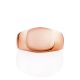 Rose Gold Plated Statement Signet Ring The ICONIC, Ring Size: Adjustable, image , picture 4