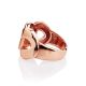 Chunky Chain Design Rose Gold Plated Ring The ICONIC, Ring Size: Adjustable, image , picture 4