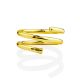 Coil Design Gold Plated Silver Ring The CONIC, Ring Size: Adjustable, image , picture 6