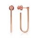 Trendy Rose Gold Plated Earrings The ICONIC, image 