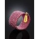 Cute Pink Colored Beaded Ring The Link, Ring Size: 8 / 18, image , picture 2