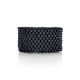 Matte Dark Grey Beaded Ring The Link, Ring Size: 5.5 / 16, image , picture 4