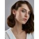 Classy Cognac Amber Dangle Earrings, image , picture 3