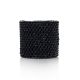 Wide Black Beaded Ring The Link, Ring Size: 8 / 18, image , picture 4