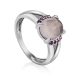 Ultra Feminine Pink Quartz Ring, Ring Size: 7 / 17.5, image 
