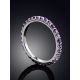 Trendy 32 Amethysts Infinity Ring, Ring Size: 8.5 / 18.5, image , picture 2