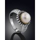 Contemporary Design Pearl Ring, Ring Size: 6.5 / 17, image , picture 2