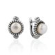 Contemporary Design Pearl Earrings, image 