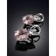 Ultra Chic Pink Quartz Earrings, image , picture 2