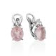 Ultra Chic Pink Quartz Earrings, image 