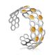Fabulous Honey Comb Motif Bracelet The Bee, image 