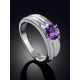 Stylish Natural Amethyst Ring, Ring Size: 8 / 18, image , picture 2