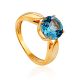 Elegant Blue Topaz Ring, Ring Size: 6.5 / 17, image 