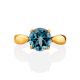 Elegant Blue Topaz Ring, Ring Size: 6.5 / 17, image , picture 4