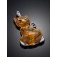 Cute Amber Cat Pendant, image , picture 2