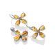 Cross Motif Citrine Earrings, image , picture 4