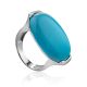 Contemporary Design Blue Stone Ring, Ring Size: 8 / 18, image 