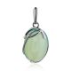 Stunning Green Chalcedony Pendant, image 