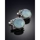 Mint Colored Chalcedony Earrings, image , picture 2