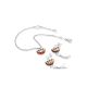 Chain Bracelet With Luminous Amber Charm, Length: 17, image , picture 5
