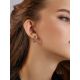 Classy Amethyst Encrusted Hoop Earrings, image , picture 3