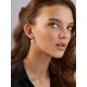 Chic Bicolor Earrings With Pearl Centerstones, image , picture 3