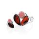 Floral Motif Amber Cocktail Ring With Oyster Shell, Ring Size: Adjustable, image , picture 4