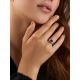 Wide Band Amethyst Ring, Ring Size: 6 / 16.5, image , picture 3