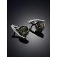 Contemporary Design Green Amber Earrings, image , picture 2