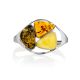 Gorgeous Multicolor Amber Cuff Bracelet The Bella Terra, image 