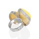 Nature-Inspired Amber Ring The Bella Terra, Ring Size: Adjustable, image , picture 5