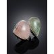 Bold Two Tone Mix Stone Ring The Bella Terra, Ring Size: Adjustable, image , picture 2