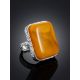 Natural Baltic Amber Statement Ring The Bella Terra, Ring Size: Adjustable, image , picture 2