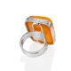 Natural Baltic Amber Statement Ring The Bella Terra, Ring Size: Adjustable, image , picture 5