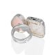 Ultra Chic Adjustable Ring With Pink Quartz And Natrolite The Bella Terra, Ring Size: Adjustable, image , picture 6