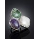 Bold Mix Stone Designer Ring The Bella Terra, Ring Size: Adjustable, image , picture 2