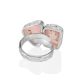 Gorgeous Pink Quartz Cocktail Ring The Bella Terra, Ring Size: Adjustable, image , picture 4