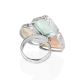 Charming Cluster Design Ring With Chalcedony, Natrolite And Pink Quartz The Bella Terra, Ring Size: Adjustable, image , picture 5