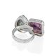 Designer Charoite And Seraphinite Cocktail Ring The Bella Terra, Ring Size: Adjustable, image , picture 5