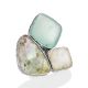 Bold Multistone Cluster Ring The Bella Terra, Ring Size: Adjustable, image 